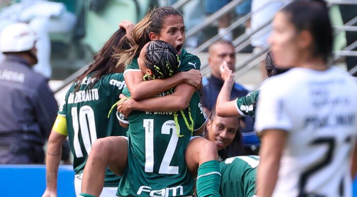 Partida entre Palmeiras e Corinthians, válida pela décima primeira rodada do Campeonato Brasileiro Feminino, no Allianz Parque, em São Paulo-SP. (Foto: Fabio Menotti)