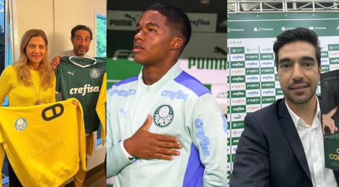 Leila Pereira, Endrick e Abel Ferreira últimas do Palmeiras
