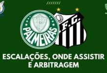 Pré jogo Palmeiras x Santos Brasileirão 2022