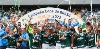 Partida entre Palmeiras e Flamengo, válida pela final da Copa do Brasil Sub-20, na Arena Barueri, em Barueri-SP. (Foto: Fabio Menotti/Palmeiras)