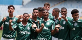 O Palmeiras venceu o Grêmio e é campeão do Brasileirão Sub-17. (Foto: Reprodução)