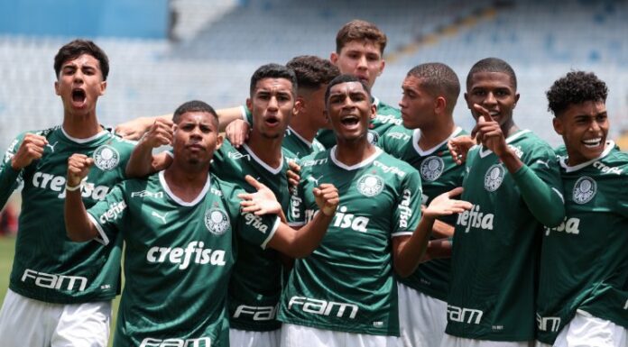 O Palmeiras venceu o Grêmio e é campeão do Brasileirão Sub-17. (Foto: Reprodução)