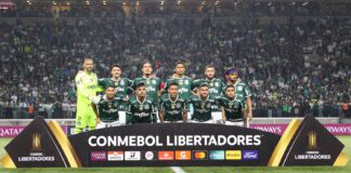 Partida entre SE Palmeiras e Athlético-PR, válida pela semifinal (volta) da CONMEBOL Libertadores, no Allianz Parque, em São Paulo-SP. (Foto: Fabio Menotti)