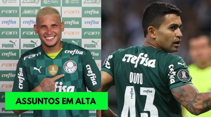 Rafael Navarro e Dudu: assuntos em alta do Palmeiras