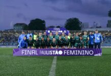 Elenco do Palmeiras Feminino - Paulista 2022 (Foto: Rebeca Reis/Paulistão Feminino)