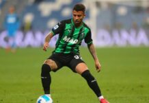 Matheus Henrique, jogador do Sassuolo, da Itália, entra na mira do Palmeiras para substituir saída de Danilo. (Foto: Reprodução/Sassuolo)