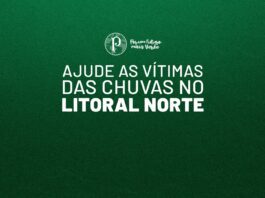 Palmeiras promove campanha para ajudar vítimas das chuvas no Litoral Norte de São Paulo. (Foto: Reprodução Palmeiras)
