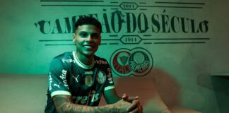 Destaque no Paulista, Richard Ríos assina contrato com o Palmeiras. (Foto: Divulgação/Palmeiras)