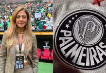 Leila Pereira e símbolo do Palmeiras