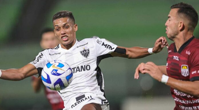 Pedrinho, meia do Atlético-MG, virou alvo do Palmeiras na temporada 2023.
