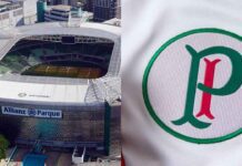 Allianz Parque e camisa do Palmeiras