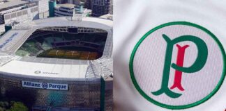 Allianz Parque e camisa do Palmeiras
