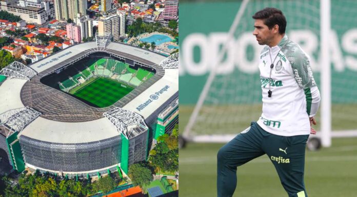 Allianz Parque e Abel Ferreira, técnico do Palmeiras