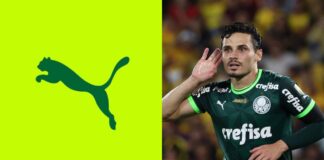 Puma e Raphael Veiga, meia do Palmeiras