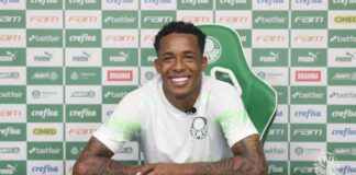 Kevin, jogador do Palmeiras