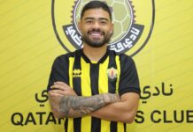O jogador Bruno Tabata foi anunciado pelo Qatar SC. (Foto: Reprodução)