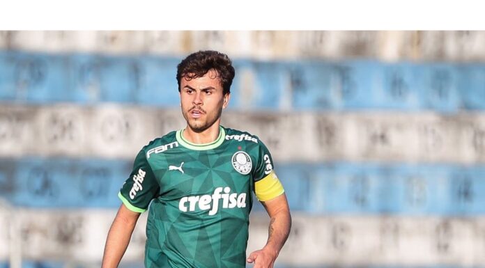 O jogador Pedro Lima, da SE Palmeiras, durante jogo da equipe Sub-20. (Foto: Fábio Menotti)