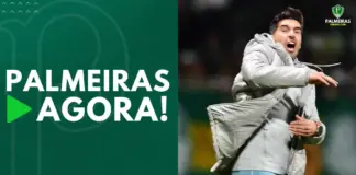 Abel Ferreira comemora gol do Palmeiras