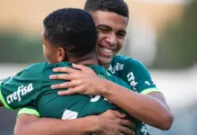 Kauan Santos e Artur, do Palmeiras Sub-20