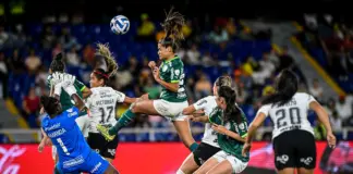 Final da Libertadores Feminina entre as equipes do Palmeiras e Corinthians, no Estádio Olímpico Pascual Guerrero, em Cáli, na Colômbia. (Foto: Staff Images Woman / CONMEBOL)