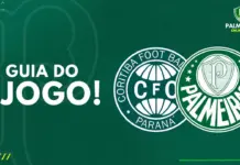 Guia do jogo Coritiba x Palmeiras pelo Brasileirão 2023