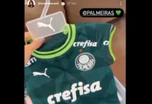 Mavie, filha de Neymar, recebe vários presentes do Palmeiras