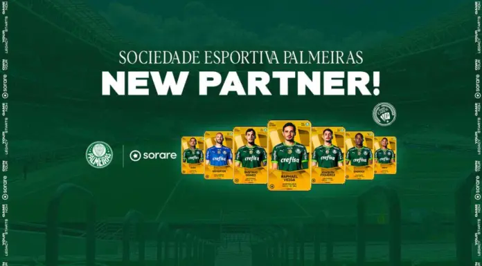 Sorare é a nova parceria do Palmeiras