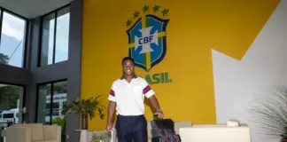 O jogador Endrick, da SE Palmeiras, se junta ao elenco da Seleção Brasileira. (Foto: Joilson Marconne / CBF)