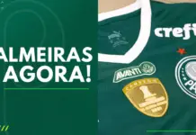 Palmeiras Agora Camisa do Verdão com patch da Libertadores 2021