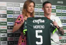 Aníbal Moreno é apresentado pelo Palmeiras. (Foto: Eduardo Rodrigues)