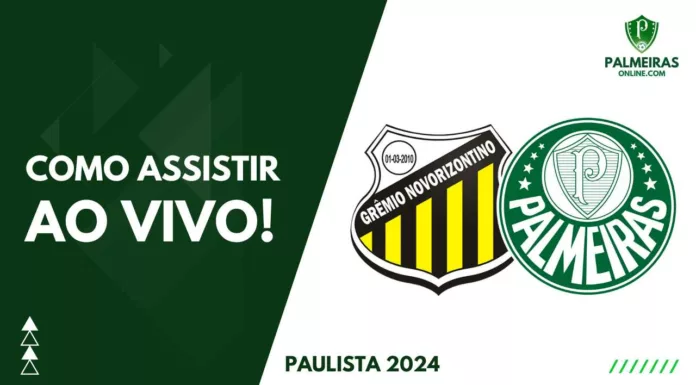 Como assistir Novorizontino x Palmeiras ao vivo pelo Paulista 2024
