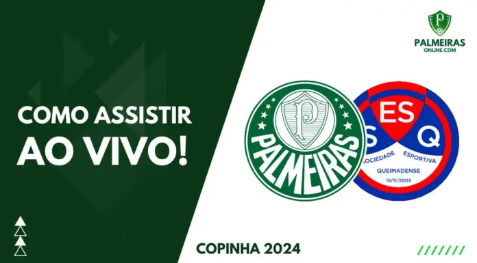 Como assistir Palmeiras x Queimadense pela Copinha 2024