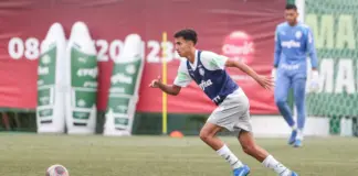 Jogadores do Palmeiras Sub-20 em preparação para a Copinha 2024