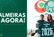 Palmeiras Agora Abel Ferreira segura camisa do Verdão