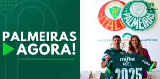 Palmeiras Agora Abel Ferreira segura camisa do Verdão