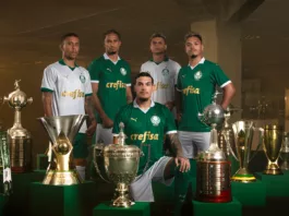 Palmeiras e Puma lançam camisas para a temporada 2024. (Foto: Reprodução Palmeiras)