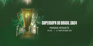 Palmeiras organiza Fan Festa para torcedores acompanharem decisão da Supercopa do Brasil. (Foto: Reprodução Palmeiras)