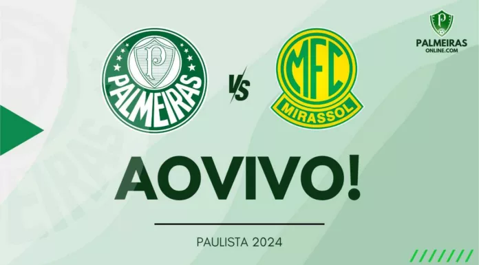 Como assistir ao vivo Palmeiras x Mirassol pelo Campeonato Paulista 2024