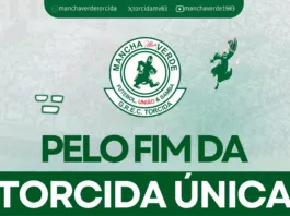 Mancha Alvi Verde, torcida organizada do Palmeiras, emite comunicado pela fim da torcida única em São Paulo. (Foto: Reprodução Mancha Alvi Verde)