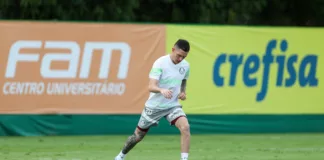 O jogador Aníbal Moreno, da SE Palmeiras, durante treinamento na Academia de Futebol, em São Paulo. (Foto: Fabio Menotti/Palmeiras/by Canon)