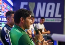 Abel Ferreira fala em entrevista coletiva para a Final do Paulistão na Sede da FPF (Foto: Reprodução/Flickr/Palmeiras)