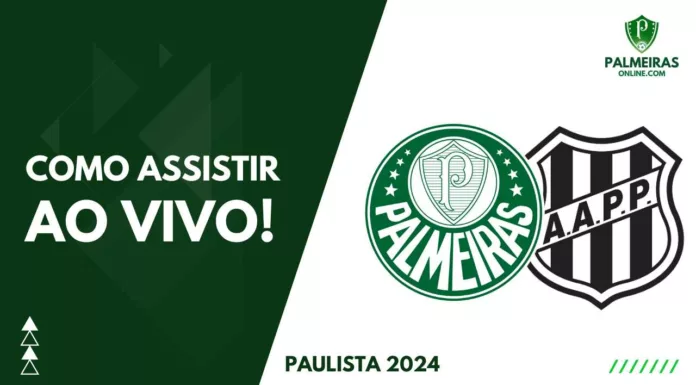 Como assistir Palmeiras x Ponte Preta pelo Paulista 2024