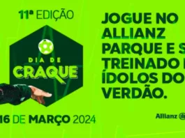Dia de Craque vai acontecer no Allianz Parque e preocupa o Palmeiras