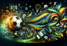 Foto de bola de futebol e arte