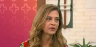 Leila Pereira, presidente da SE Palmeiras, em participação no programa Mais Você, da TV Globo. (Reprodução: Globo)