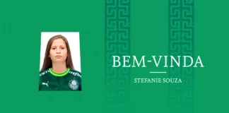 Palmeiras anuncia a contratação da atacante Stefanie. (Foto: Reprodução Palmeiras)