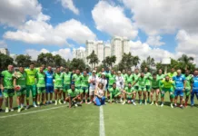 Galera do Click visita a Academia de Futebol do Palmeiras, em São Paulo-SP. (Foto: Fabio Menotti/Palmeiras/by Canon)