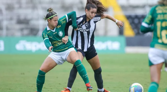 Partida entre Palmeiras e Botafogo, pelo Brasileirão Feminino, no Estádio Doutor Jayme Cintra. (Foto: Matheus Tahan)