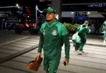 Gustavo Gómez, zagueiro do Palmeiras, desembarca no Uruguai