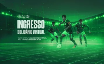 Palmeiras promove venda de ingressos solidários em prol do Rio Grande do Sul. (Foto: Reprodução Palmeiras)